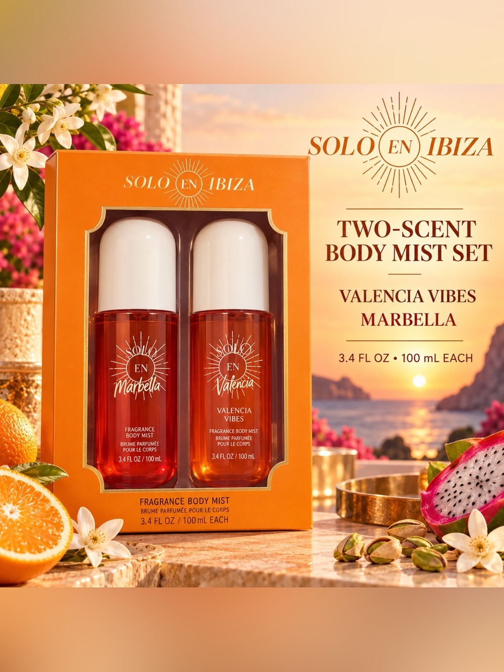 SOLO EN IBIZA VALENCIA VIBES & MARBELLA BODY MIST GIFT SET